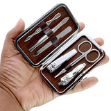 SJ 6 in 1 Nail Art Clipper Pedicure Manicure Tweezer Cutter Earpick Tool Set - 29