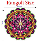 Diwali Rangoli Stickers Flower Pan
