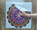 Diwali Rangoli Stickers Flower Pan