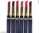 Premium Matte Lipsticks (Multicolor, Pack of 6)